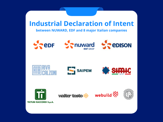 DOI signed between NUWARD, EDF and eight italian industrial companies
